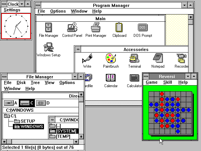 Windows 3.0. Probably used a heap.